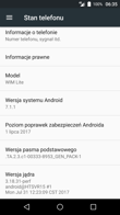 Elementy interfejsu i informacje o telefonie