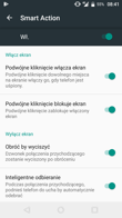 Wybrane funkcje interfejsu: ustawienia diody, przycisków systemowych, Smart Gestures i Smart Action