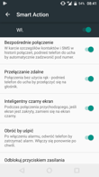Wybrane funkcje interfejsu: ustawienia diody, przycisków systemowych, Smart Gestures i Smart Action