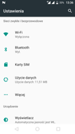 Elementy interfejsu i informacje o telefonie