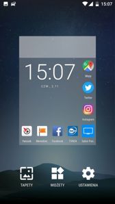 Zasobnik, edycja pulpitu, ustawienia, gesty, dodatki Xiaomi, menu ostatnich aplikacji