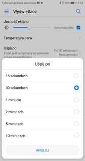 Temperatura barw, usypianie, ochrona wzroku
