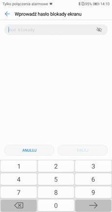Funkcje czytnika linii papilarnych