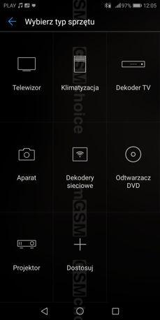 Aplikacja pilota podczerwieni