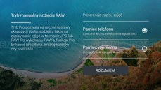 Interfejs aparatu | Tryb Pro