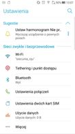 Ustawienia, gesty, dodatki, menu dźwięku i obrazu