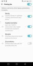 Ustawienia ekranu, pływający pasek, przyciski, ustawienia ekranu głównego, motywy