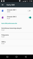 Ustawienia kart SIM | Dialer | Połączenia głosowe