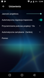 Obsługa aplikacji projektora