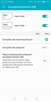 Ustawienia SIM | Połączenia głosowe