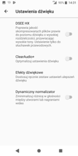 Ustawienia dźwięku