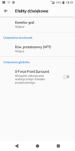 Ustawienia dźwięku