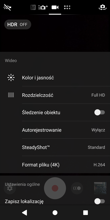 Tryb wideo i nagrywanie w zwolnionym tempie
