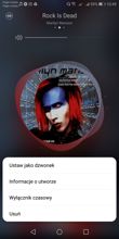 Odtwarzacz muzyki i ustawienia dźwięku HiSense