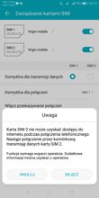 Ustawienia dualSIM i połączenia głosowe