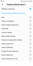 Opcje zabezpieczeń: Rozpoznawanie twarzy, Odcisk palca i Smart Lock