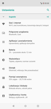 Ustawienia | Elementy personalizacji | Dodatkowe funkcje