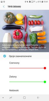 Wyświetlacz i tryb ekranu