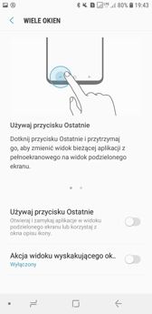 Wybrane funkcje interfejsu Samsunga