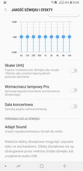 Ustawienia dźwięku