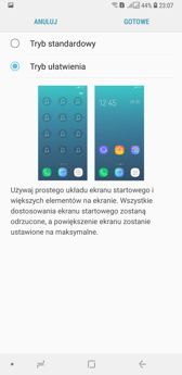 Wybrane funkcje interfejsu