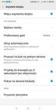 Ustawienia, gesty, dodatki, aplikacja konserwacyjna