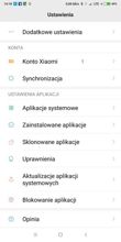 Ustawienia, gesty, dodatki, aplikacja konserwacyjna