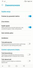 Ustawienia (ekran, audio), dodatkowe opcje i gesty, konserwacja Ustawienia (ekran, audio), dodatkowe opcje i gesty, konserwacja
