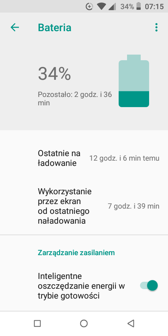 Czas pracy z włączonym ekranem | Wynik z PC Mark