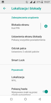 Blokada ekranu | Odciski palców Blokada ekranu | Odciski palców