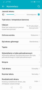 Wybrane funkcje interfejsu