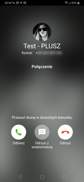 Dialer | Ustawienia | Połączenia głosowe