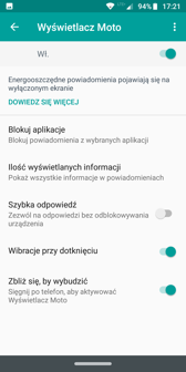 Aplikacja Moto z akcjami gestów i wyświetlaczem Moto | Moto Z Market
