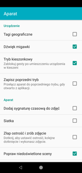 Interfejs aparatu