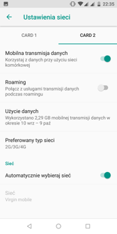 Ustawienia kart SIM | Połączenia głosowe