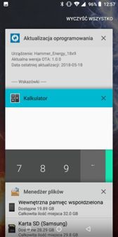 Aplikacje fabryczne, dzielenie ekranu