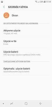 Czas pracy z włączonym ekranem | Wynik z PC Mark