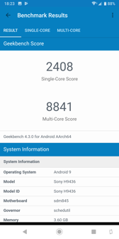 Wyniki benchmarków