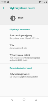 Czas pracy z włączonym ekranem | PC Mark