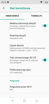 Obsługa dualSIM | Połączenia głosowe