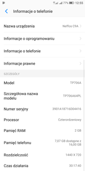 Ustawienia i informacje o urządzeniu Ustawienia i informacje o urządzeniu