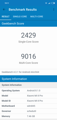 Wyniki benchmarków