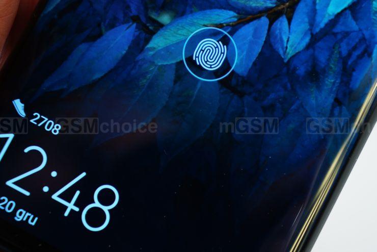 Huawei Mate 20 Pro - obszar czytnika linii papilarnych
