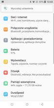 Menu ustawień