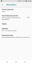 Menu ustawień