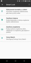 Menu ustawień