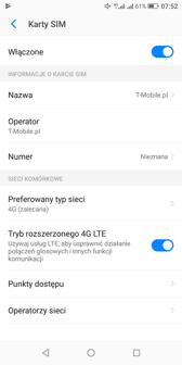 Opcje dual-SIM i połączenia głosowe