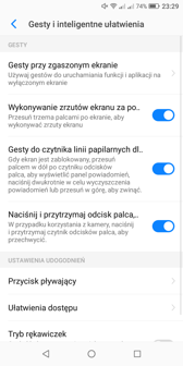 Wybrane funkcje interfejsu