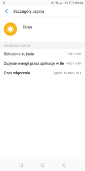 Czas pracy z włączonym ekranem | Wynik z PC Mark