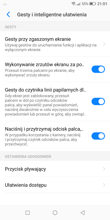 Elementy personalizacji | Funkcje związane z Wi-Fi | Gesty i ułatwienia